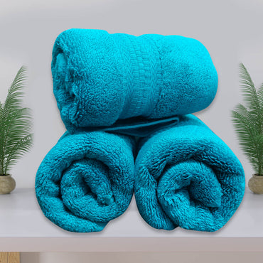 Avante Bath Towel Set-Aqua Blue